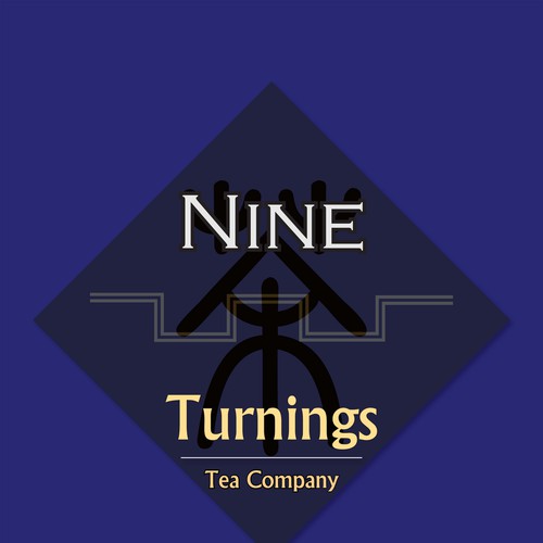 Tea Company logo: The Nine Turnings Tea Company Réalisé par HaO