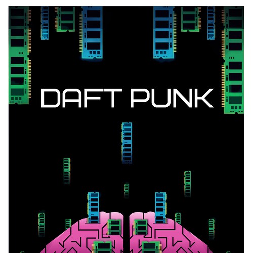 99designs community contest: create a Daft Punk concert poster Design réalisé par Gurleen13