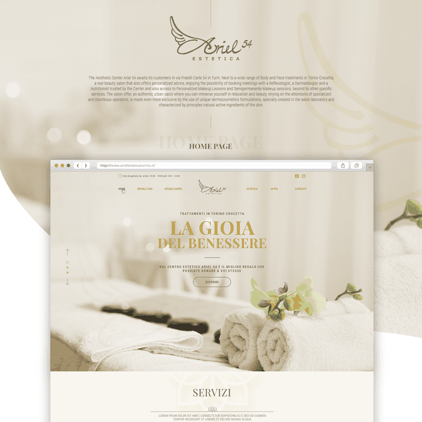 ARIEL 54 estetica Website