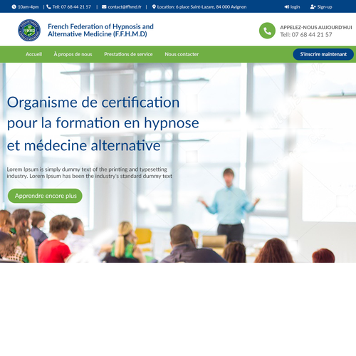 Web page design contest entry by Robiun99d