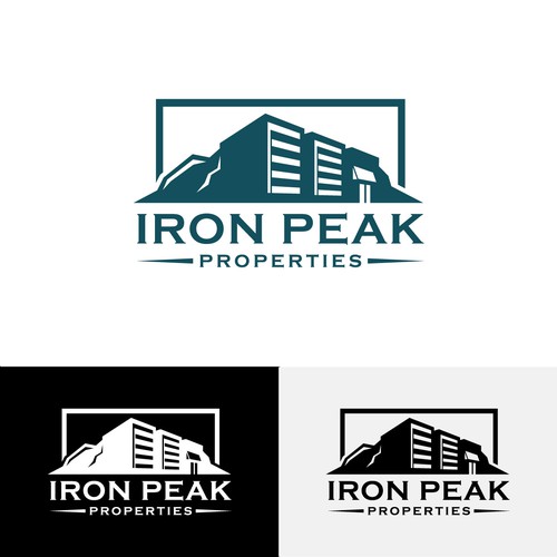 Logo combining geometric abstract mountains with industrial buildings for real estate company Design réalisé par creaturescraft