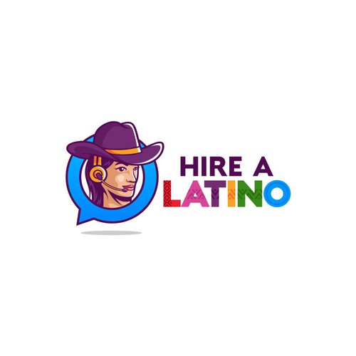 Powerful design for our software platform logo about hiring remote latino workers Design by Monkey_Zen