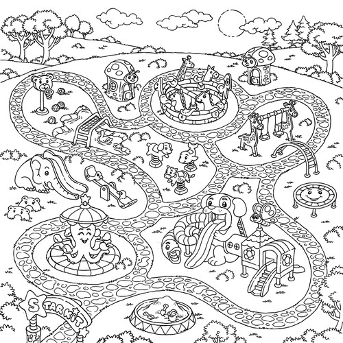 Create an interactive story telling set with board and characters Design von TheDaydreamerStd