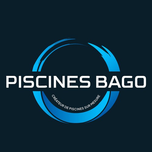 "PISCINES BAGO ,    LOGO DESIGNN 3D LETS GO" winning Logo design
