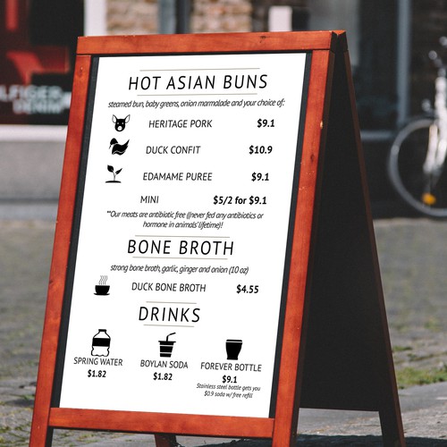 food truck menu design