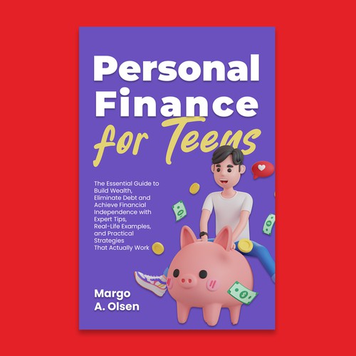 Cover design for a book about personal finance that will appeal to Gen Z Design by Lala_