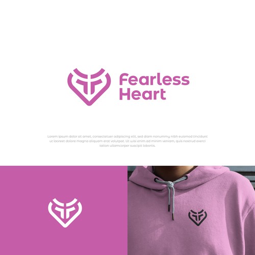 Fearless Heart Logo Contest Design by Half-Tone™
