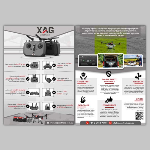 Drone Remote Controller Flyer Design Design by allMarv