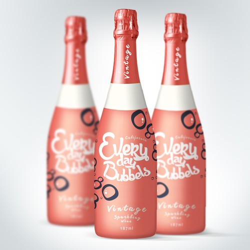 Create a fun pop culture champagne label for Everyday Bubbles Réalisé par dannymerrion