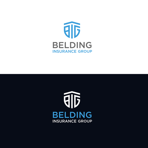 Simple logo w/ shield and letters "BIG" for insurance group Design by betul bejo