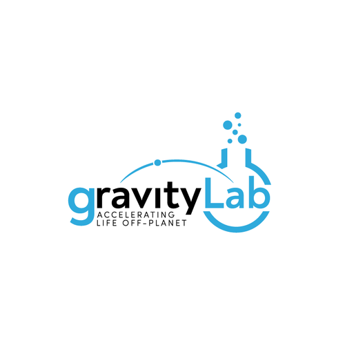 Space exploration logo - orbiting artificial gravity laboratory Design by memindlogo