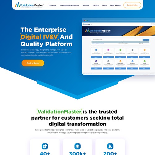 ValidationMaster Digital IV&V Website Re-Design Project Design by MercClass