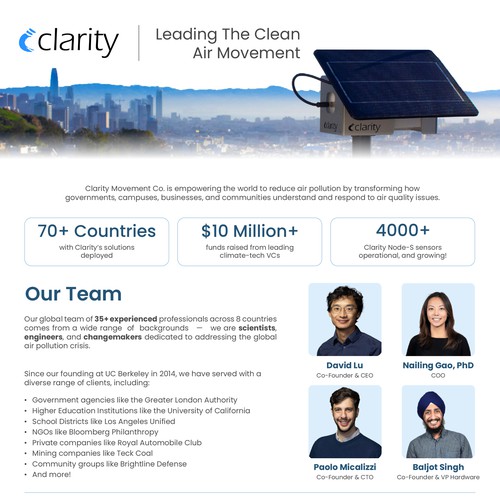 Design one-pager company overview Design von busederse