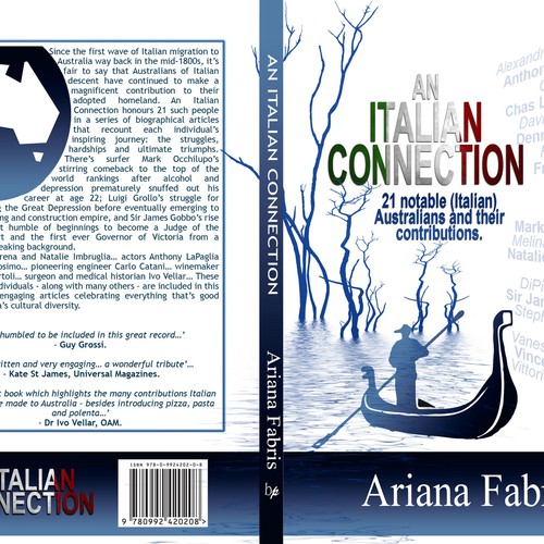 An Italian Connection: book cover design Diseño de CANDesigner