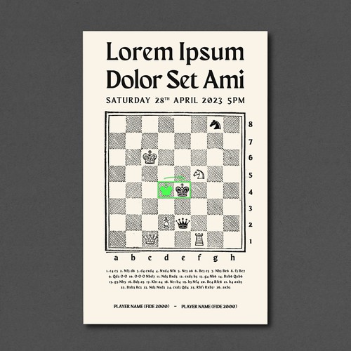 Chess poster theme Design by Gaile Caceres