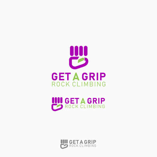 Get A Grip! Rock Climbing logo design Réalisé par tembangraras