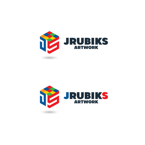 Puzzle together a Rubiks Cube Art business design! Design by Man632