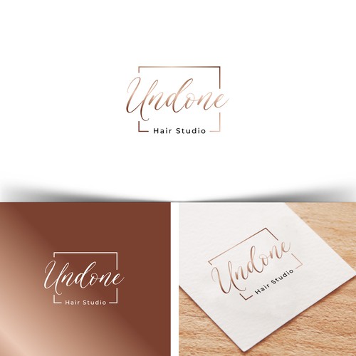 Luxury Hair Salon Logo and business card design Réalisé par Web Hub Solution