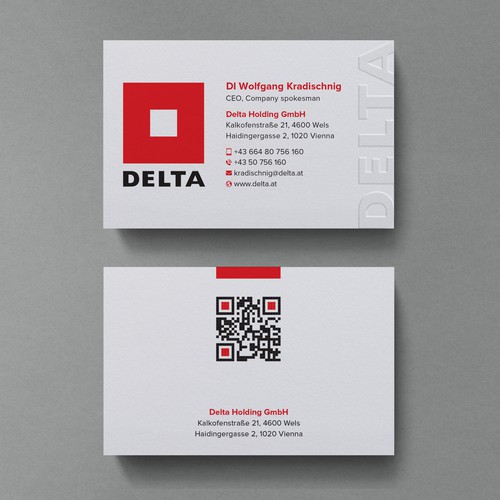 DELTA Business Card Relaunch Design by Birendra Chandra Das