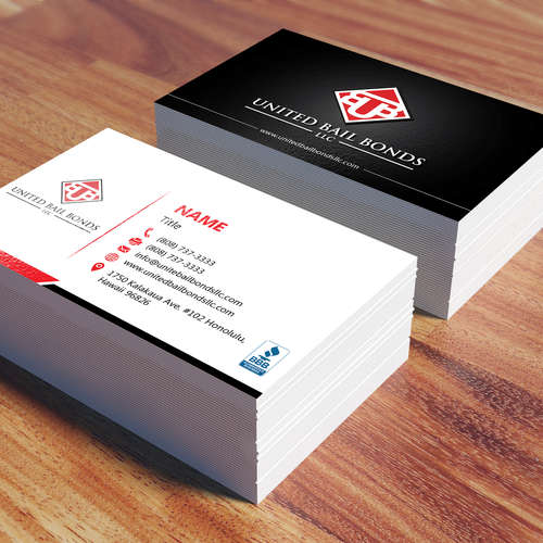 Creative eye catching business card design for bail bonds company Design by ifranciskovic024