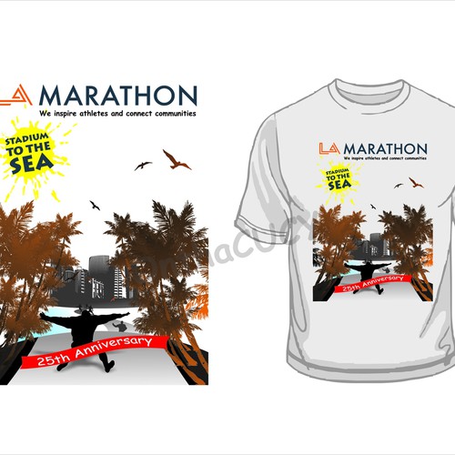 LA Marathon Design Competition Design by appleART™