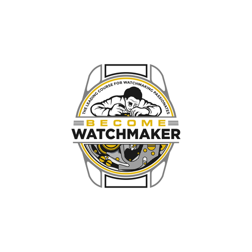 need a logo that attract watchmaking passionate to learn how to become watchmaker Design by CHICO_08
