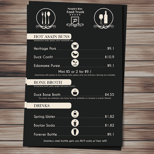 Food Truck Menu Board Design | Menu contest