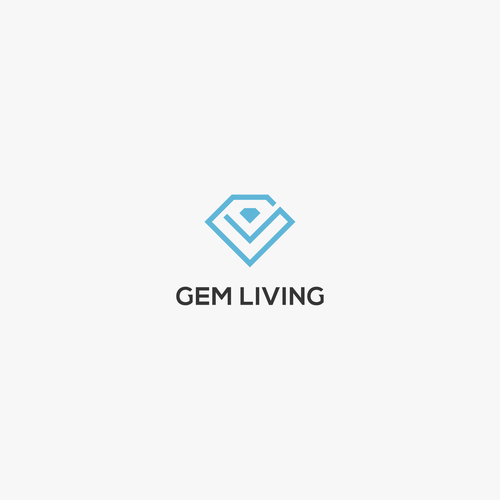 Geometrical, minimalist, modern brand design for Gem Living Design by aliefART