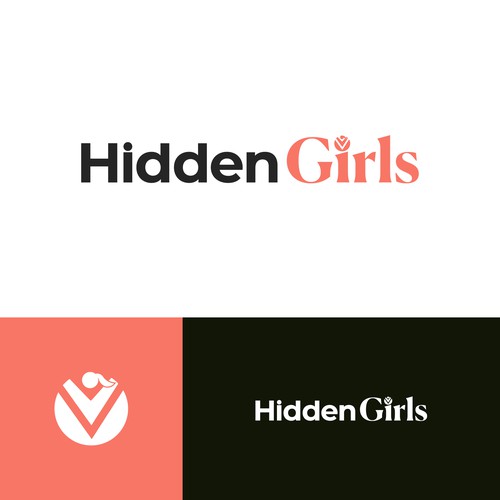 Project logo for our Hidden Girls community program using dance and sports project Design by iedefe