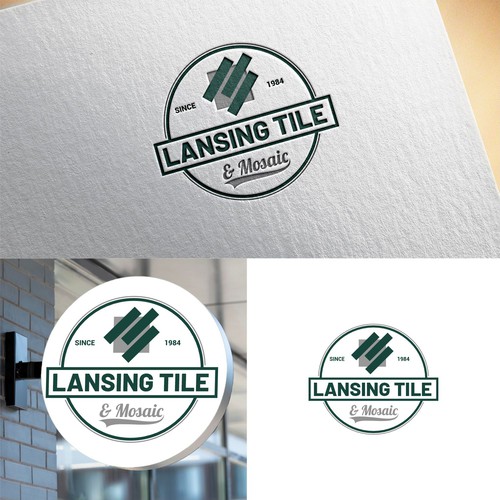 Lansing Tile & Mosaic Logo Update/Refresh for 40th Anniversary Year Design by sunshine_design