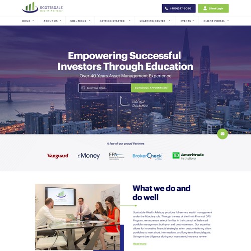 Design Home Page Design for Financial Advisor di Realysys