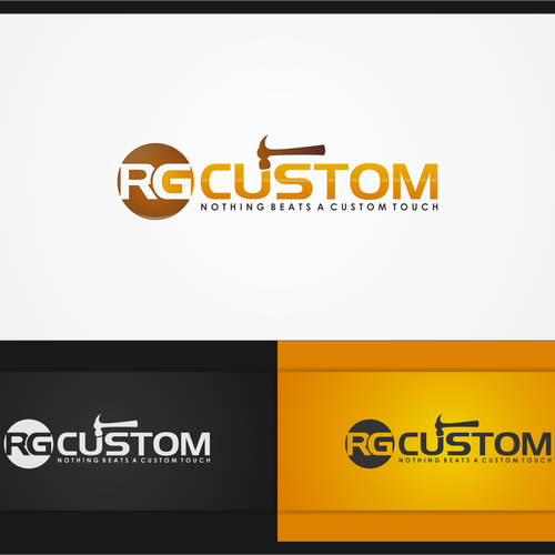 logo for RG Custom Diseño de delongeee