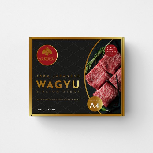 100% JAPANESE WAGYU STEAK Design by MKaufhold