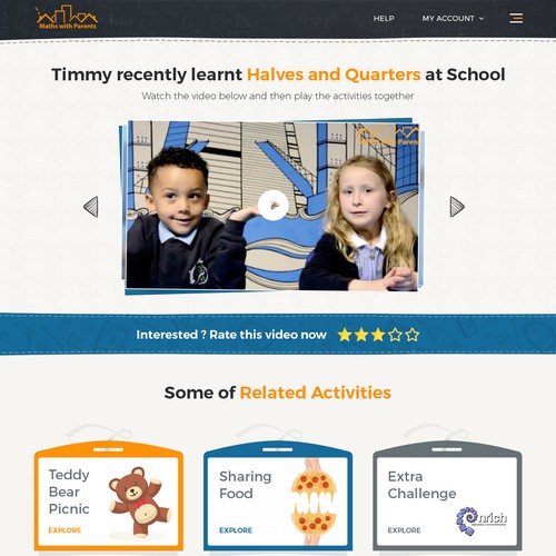 Design a fun website for kids and parents Design by ♾️e2infinity♾️