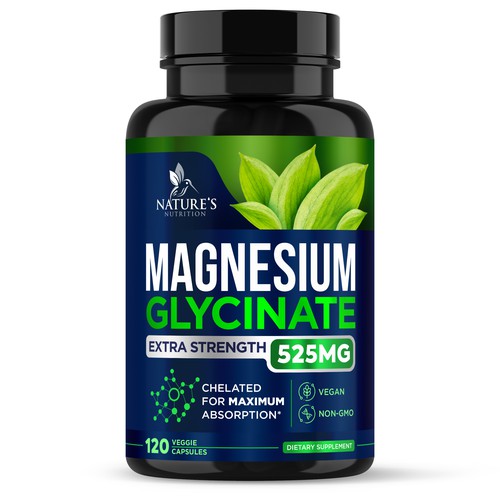 Natural Magnesium Glycinate Design needed for Nature's Nutrition Design by gs-designs