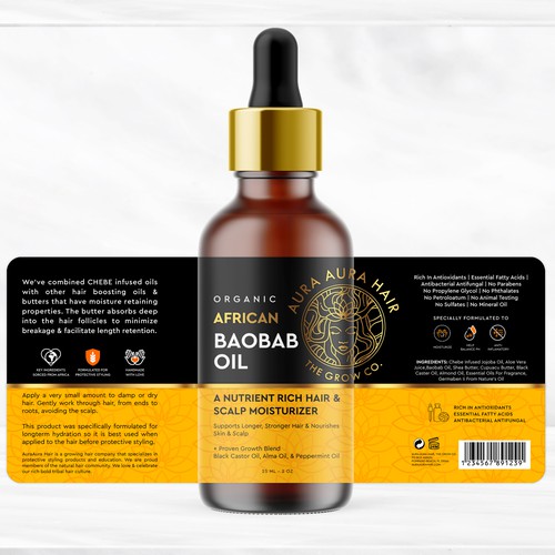 Proven Hair Growth Oil-ontwerp door bcra