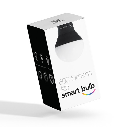 We need to create a sophisticated package for smart lamps. Design by Pure-Design