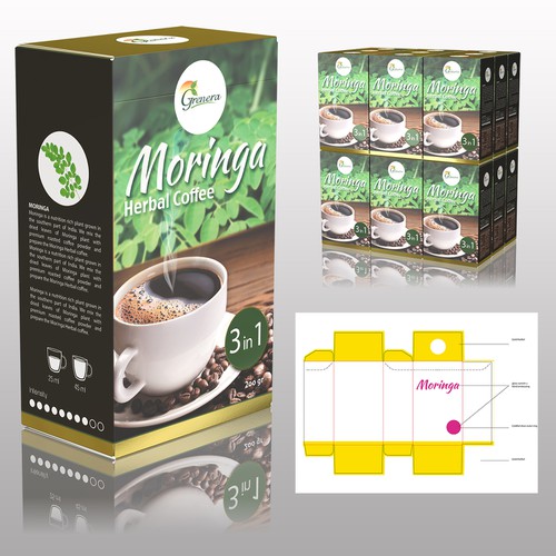 Moringa Herbal Coffee Design von bastian-weiss-design