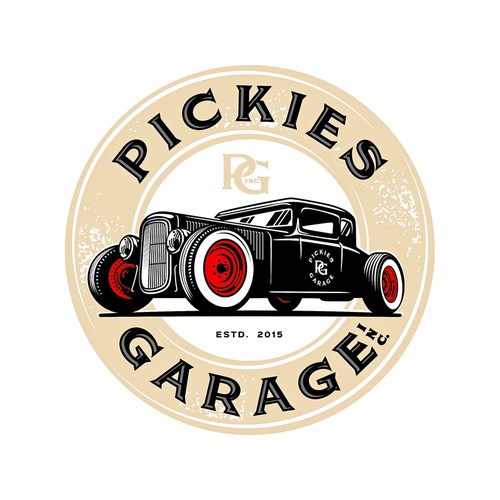 retro garage logo