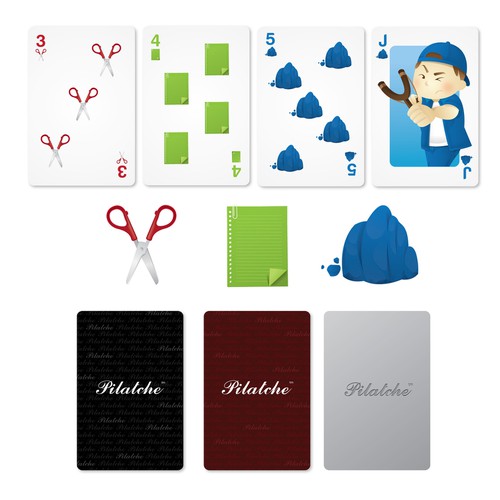 3 Suit Poker(TM) card deck & package. Free advertising for you! Design by dno