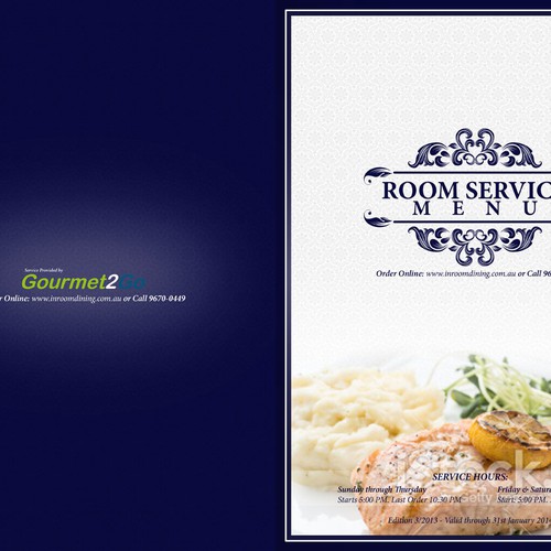 Food And Drinks Room Service Menu For The Most Recognised 4