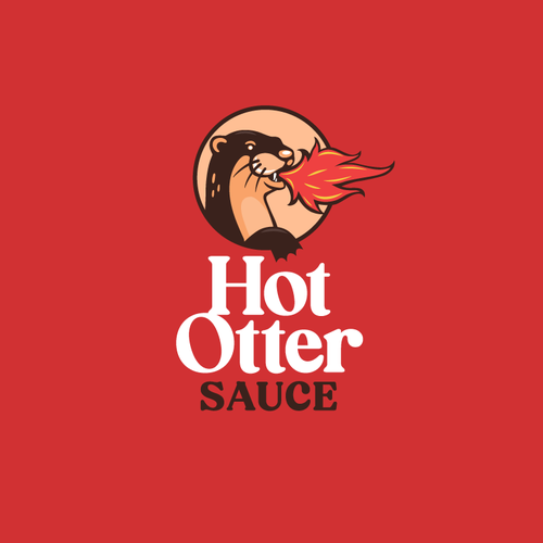 Design a Hot Sauce logo with an Otter Design by Ben Deltorov