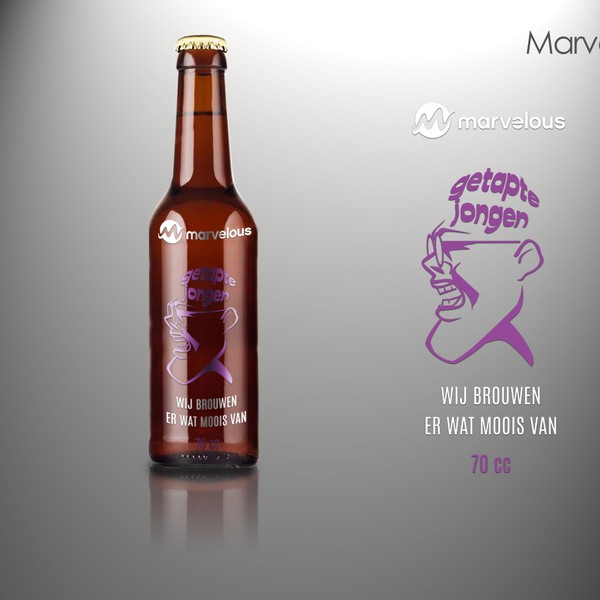 Label design for a signature beer