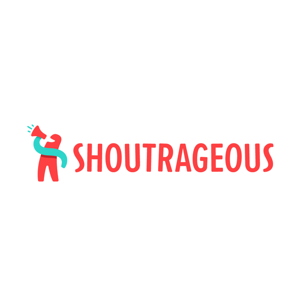Design by Brandsational titled "Logo design for Shoutrageous."