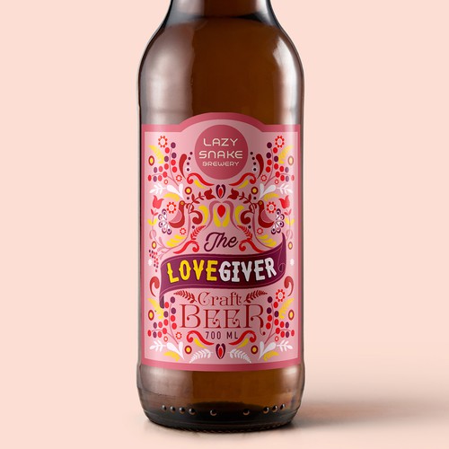 Beer **bottle** label Design by Nirmana92