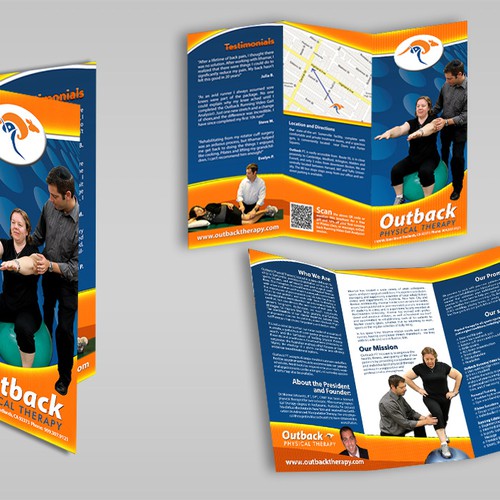 Diseño de Help Outback Physical Therapy with a new brochure design de Javanotti