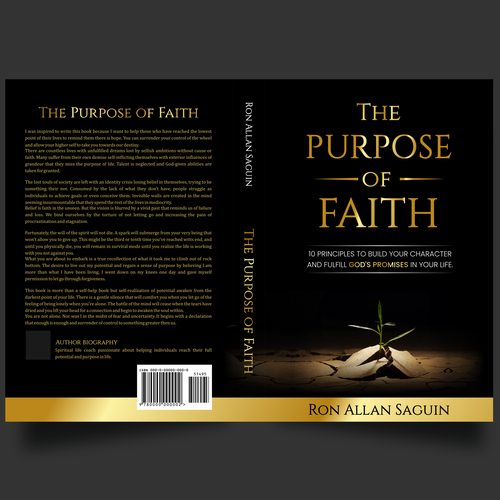 Cover for the book of the decade on faith and purpose Design by AGstudio