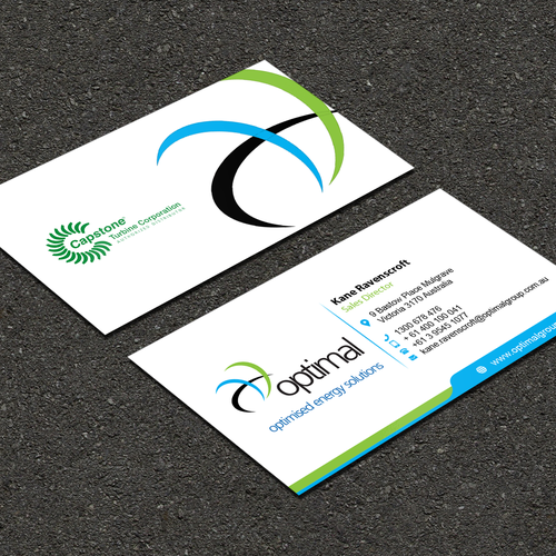 Create new business cards for Optimal Group Design réalisé par FK_Designs