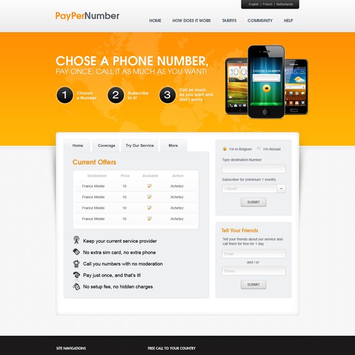 Web page design contest entry by procoder23