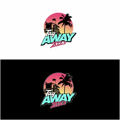 Miami 80s style logo Design by twohands